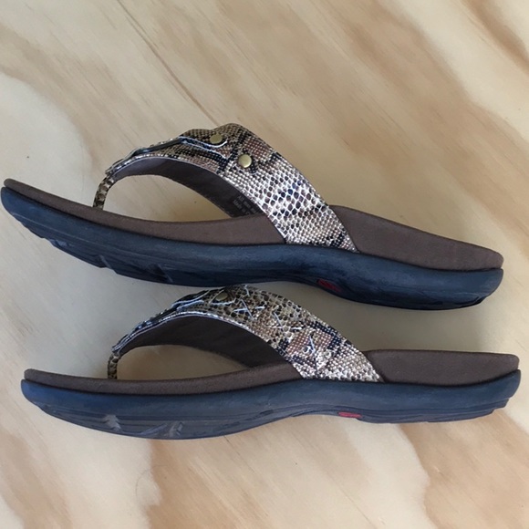 ABEO Sandals Sunrise Snake Print Size 9 Like New - Picture 10 of 16